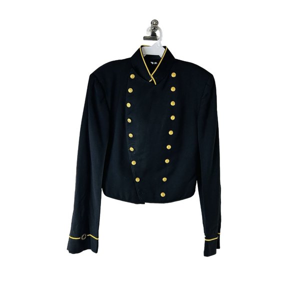 VTG 1950s United States Marine Academy Double Breasted Blazer Jacket Small